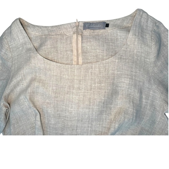 Elegant High Quality Linen Maxi Dress L - Picture 4 of 10